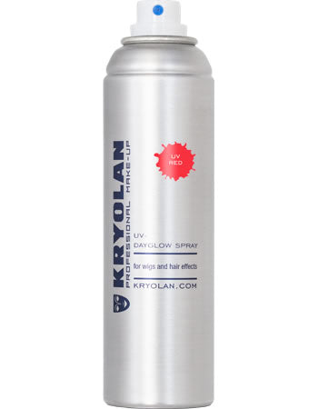 Kryolan Professional 2254 UV-Dayglow Spray - Red