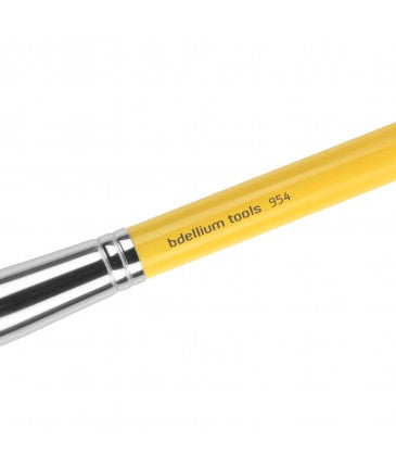 Bdellium Yellow 954 Duet Slanted Kabuki Brush