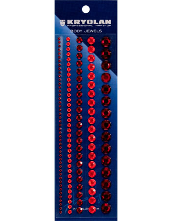 Kryolan Professional 3078/01 Body Jewels - Red