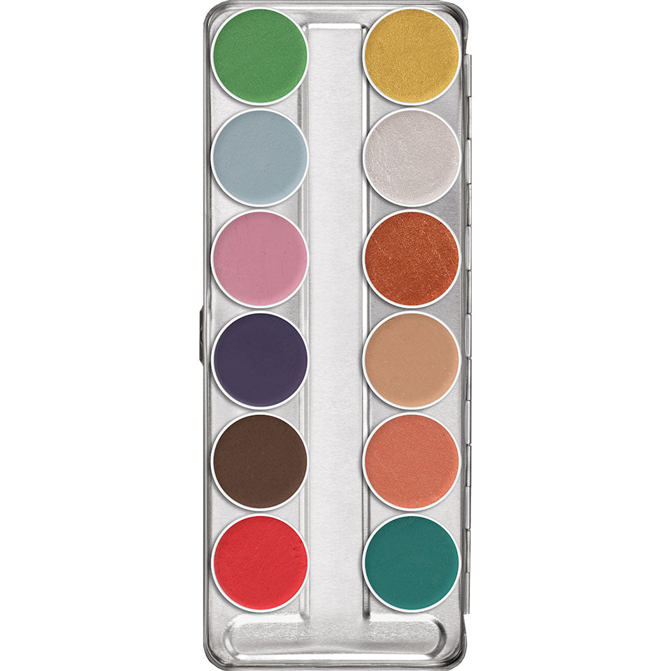 Kryolan Professional 1144 Aquacolor Interferenz Palette - Standard