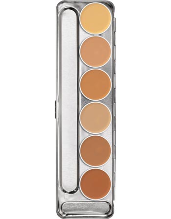 Kryolan Professional 71007 Camouflage Creme Palette 6 Colors