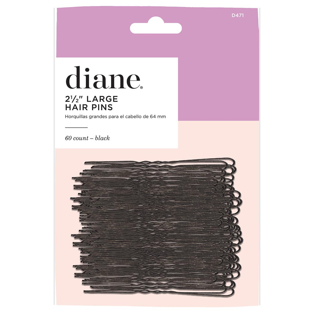 Fromm Diane D471 Hair Pins 2 1/2 Inch Black 60 Pack