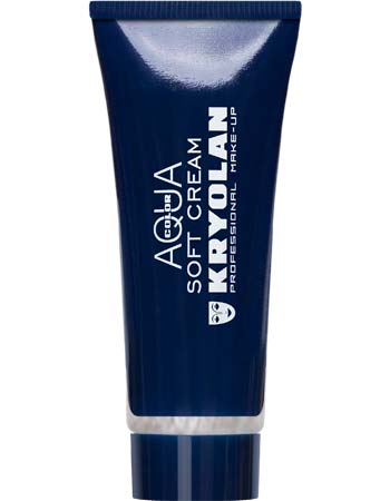Kryolan Professional 1128 Aquacolor Soft Cream Tube 25mL - Silver
