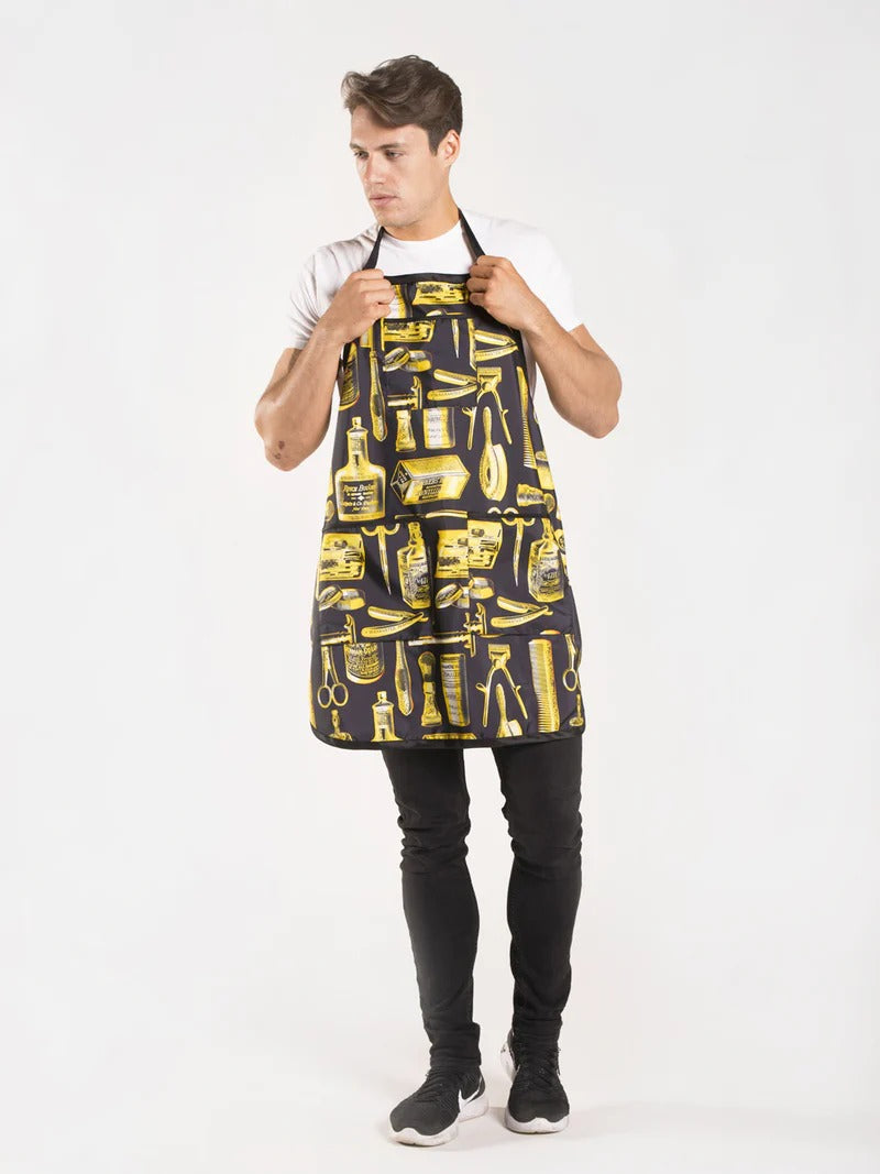 Betty Dain 172-G/BLK Vintage Barber Apron