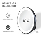 Zadro MLED15X 3.5" Round Mini LED Ring Lighted Spot Hand Mirror