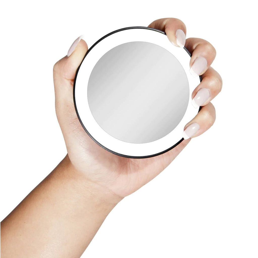 Zadro MLED15X 3.5" Round Mini LED Ring Lighted Spot Hand Mirror