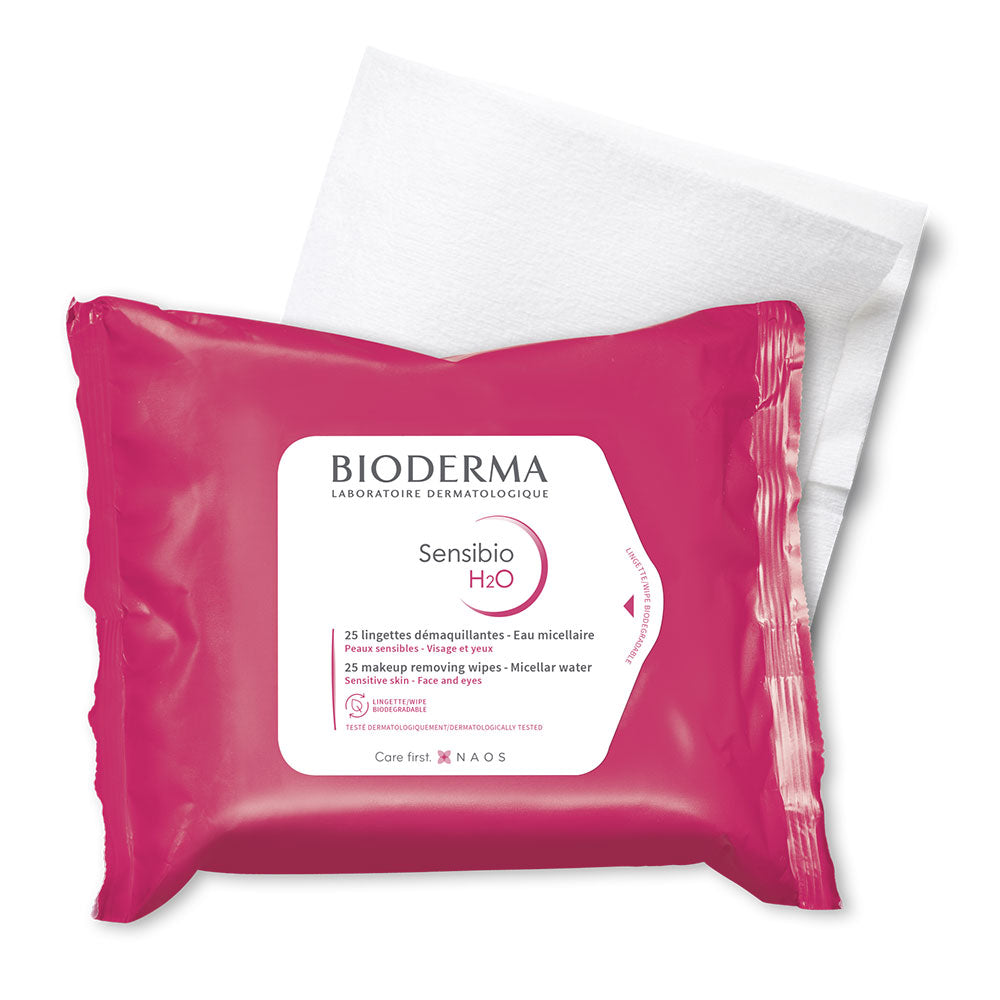 Bioderma Sensibio H2O Wipes 25 Pack