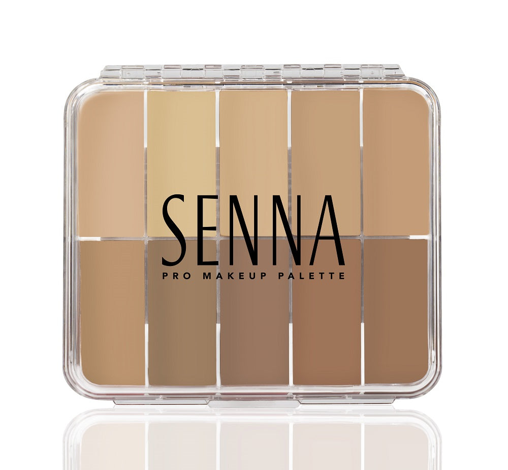 Senna Slipcover Cream to Powder Foundation Palette - Light Medium 1