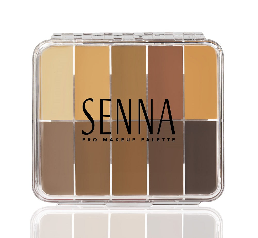 Senna Slipcover Cream to Powder Foundation Palette - Medium Dark 2