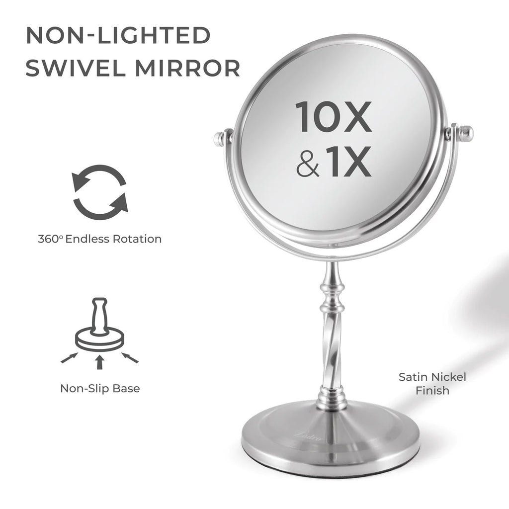 Zadro VAN45 Two-sided Vanity Swivel Mirror 5X/1X