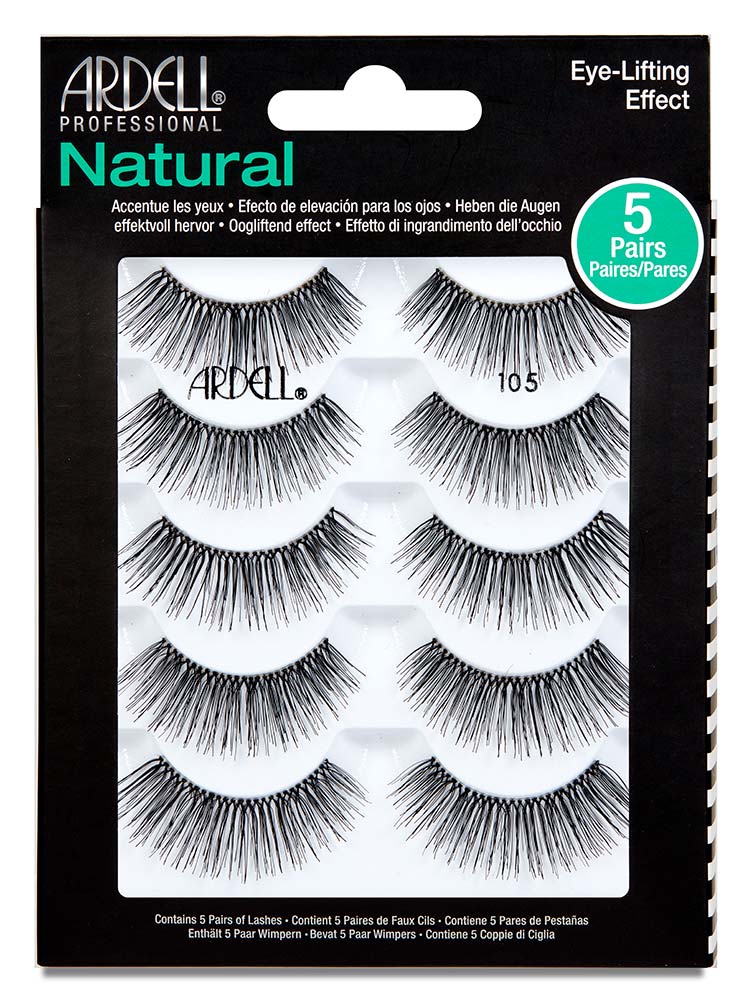 Ardell Natural 105 Black Lashes 6-Pack