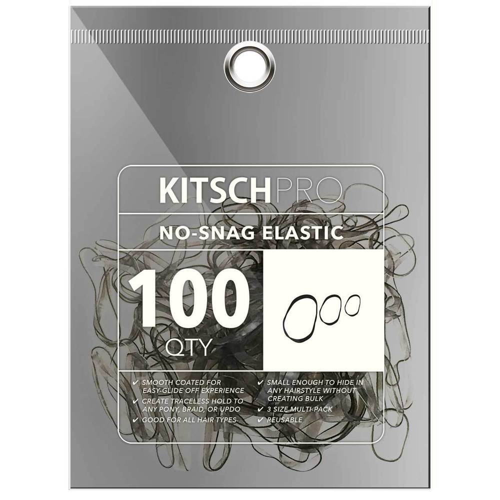 Kitsch Pro No-Snag Elastic Brown 100ct