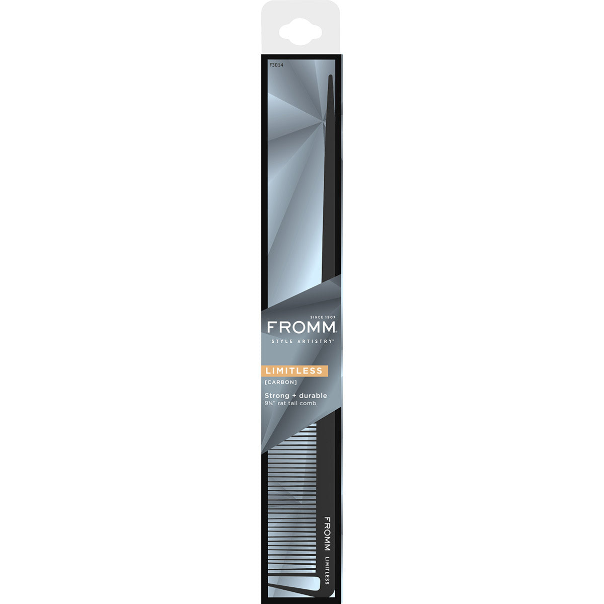 Fromm Diane F3014 Limitless Carbon 9.25" Rat Tail Comb