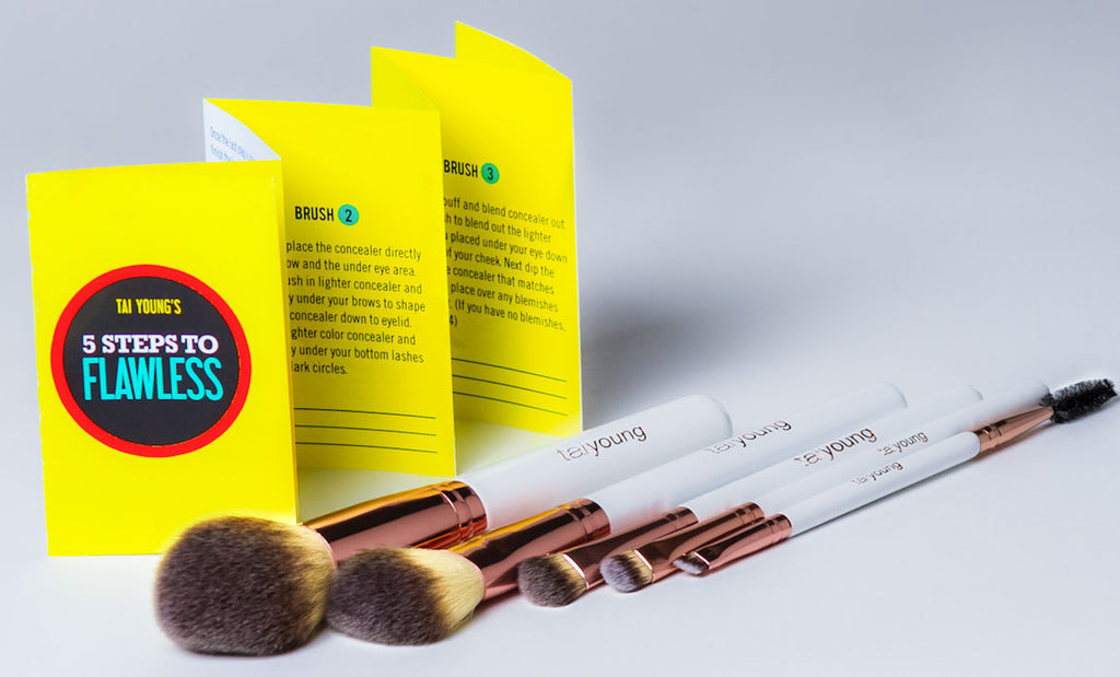 Tai Young 5 Steps To Flawless Vegan Brush Set