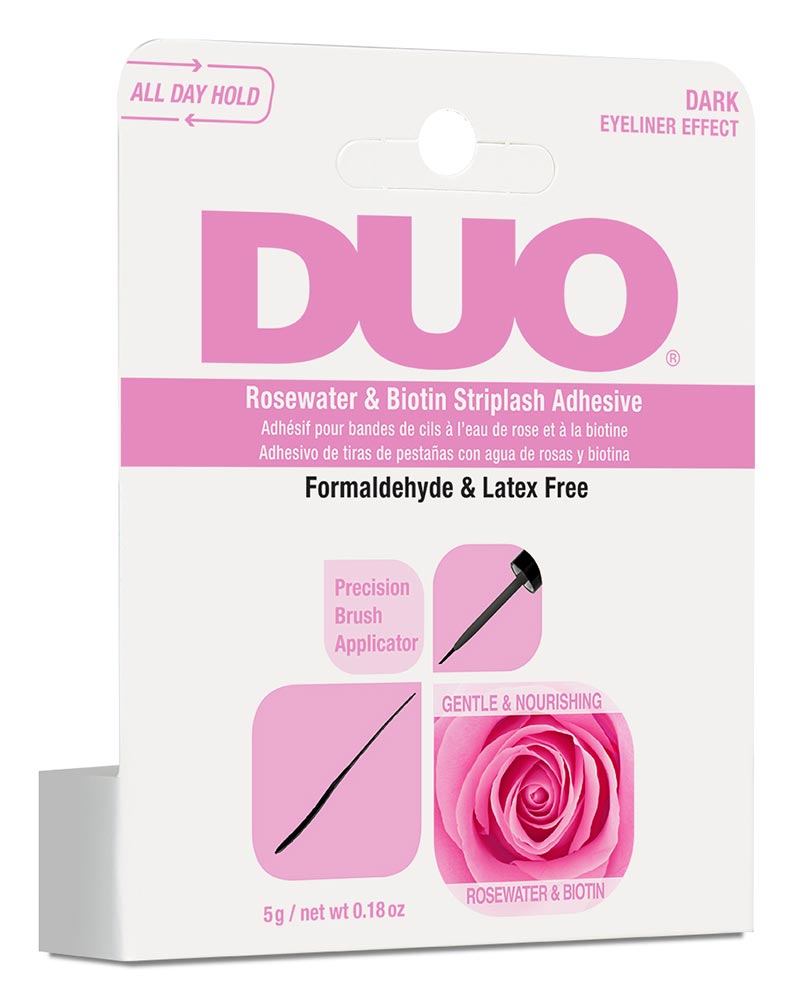 Duo Rosewater & Biotin Striplash Adhesive - Dark 0.18oz