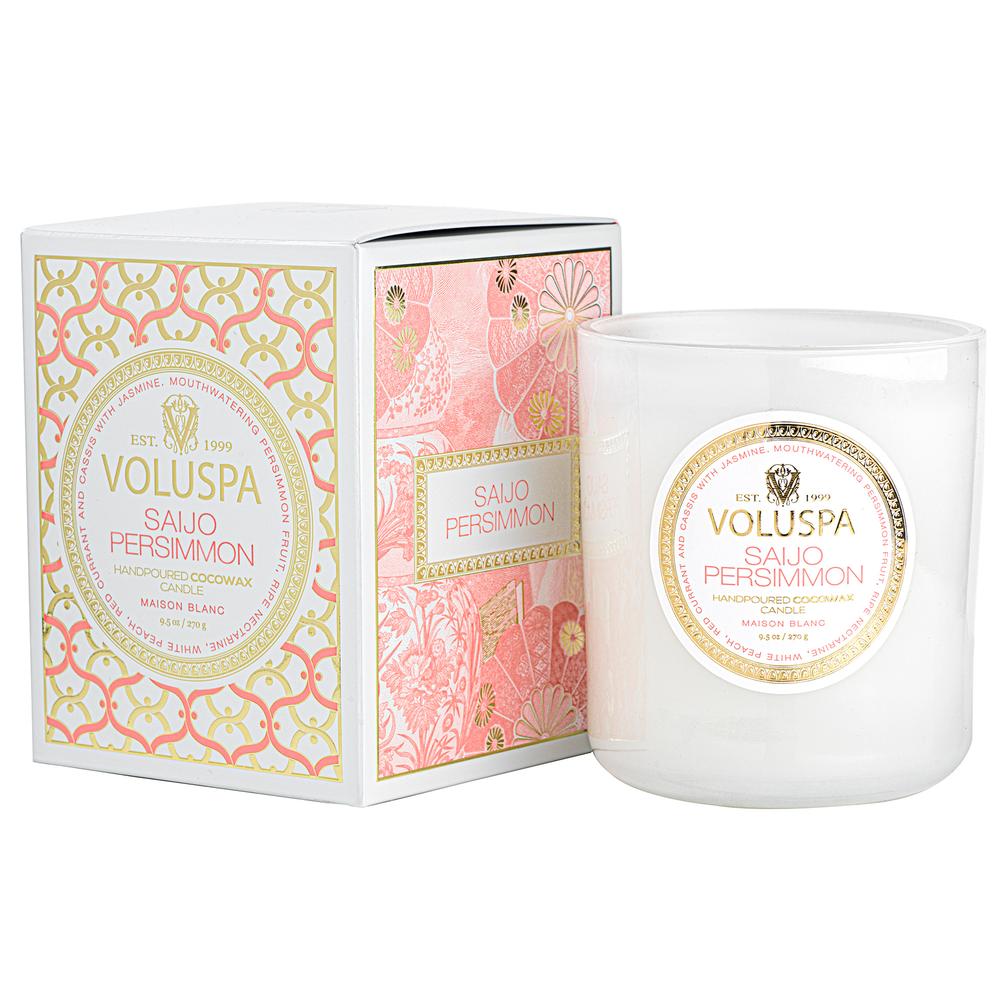 Voluspa Maison Blanc Saijo Persimmon Classic Candle 9.5oz