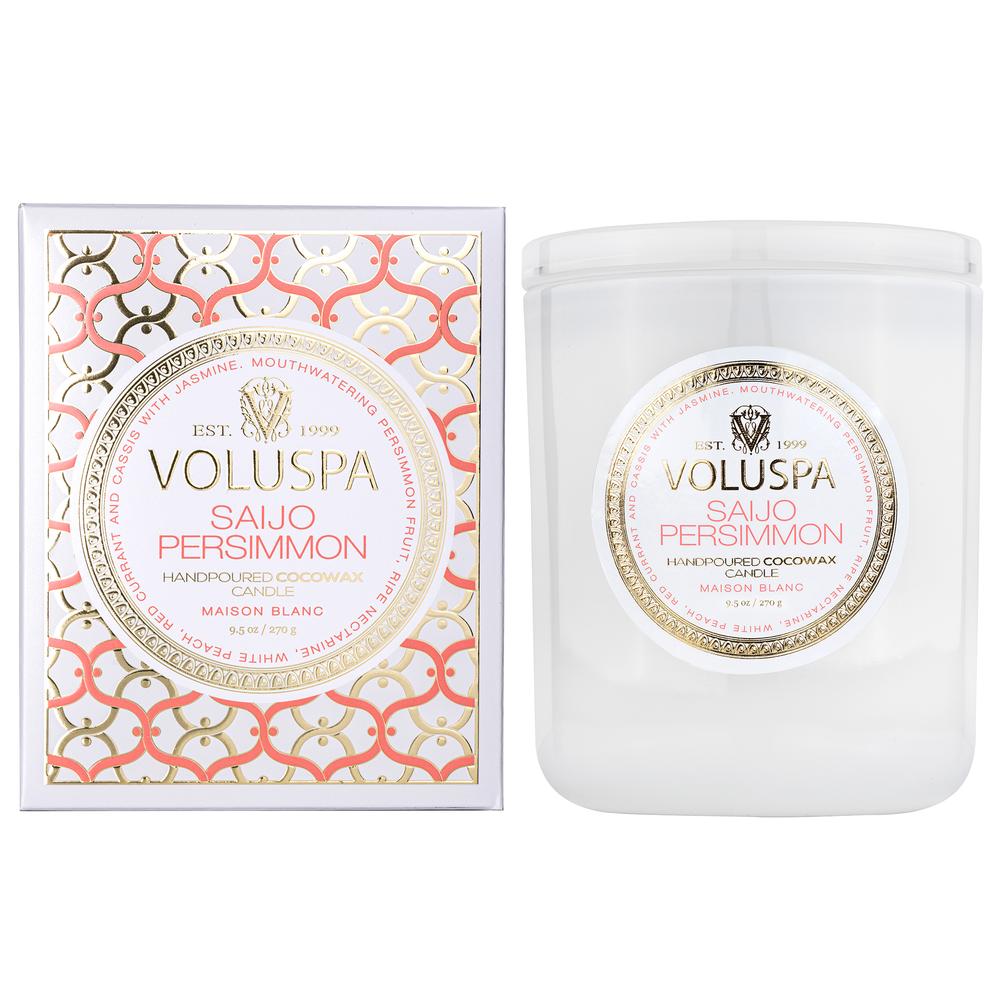 Voluspa Maison Blanc Saijo Persimmon Classic Candle 9.5oz