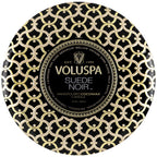 Voluspa Maison Noir Suede Noir 3 Wick Tin Candle 12oz