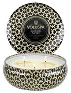 Voluspa Maison Noir Suede Noir 3 Wick Tin Candle 12oz