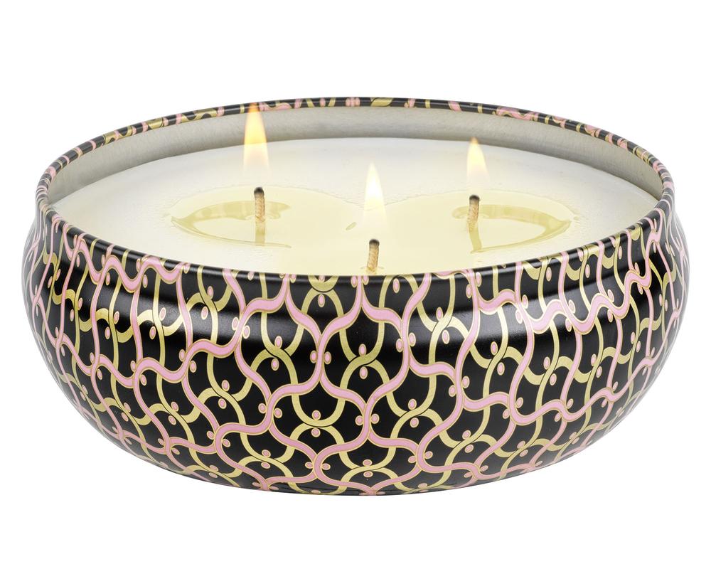 Voluspa Maison Noir Pink Citron Grapefruit 3 Wick Tin Candle 12oz