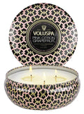 Voluspa Maison Noir Pink Citron Grapefruit 3 Wick Tin Candle 12oz