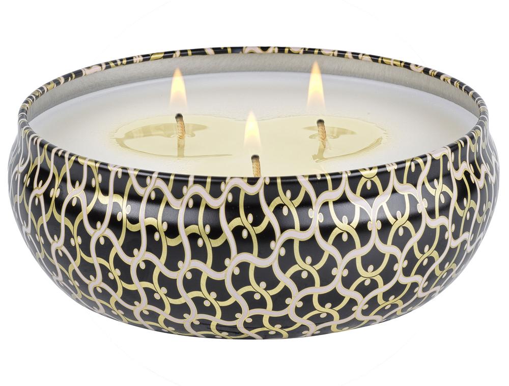 Voluspa Maison Noir Ambre Lumiere 3 Wick Tin Candle 12oz