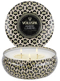 Voluspa Maison Noir Ambre Lumiere 3 Wick Tin Candle 12oz
