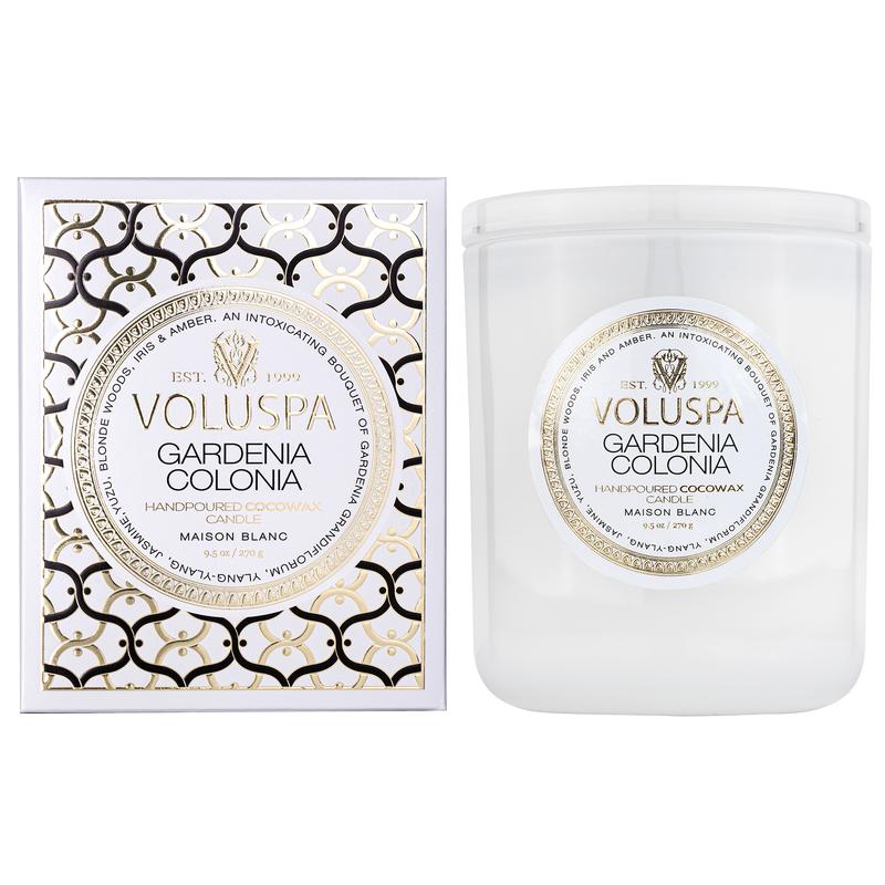 Voluspa Maison Blanc Gardenia Colonia Classic Candle 9.5oz