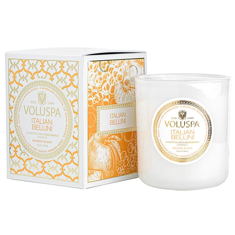 Voluspa Maison Blanc Italian Bellini Classic Candle 9.5oz
