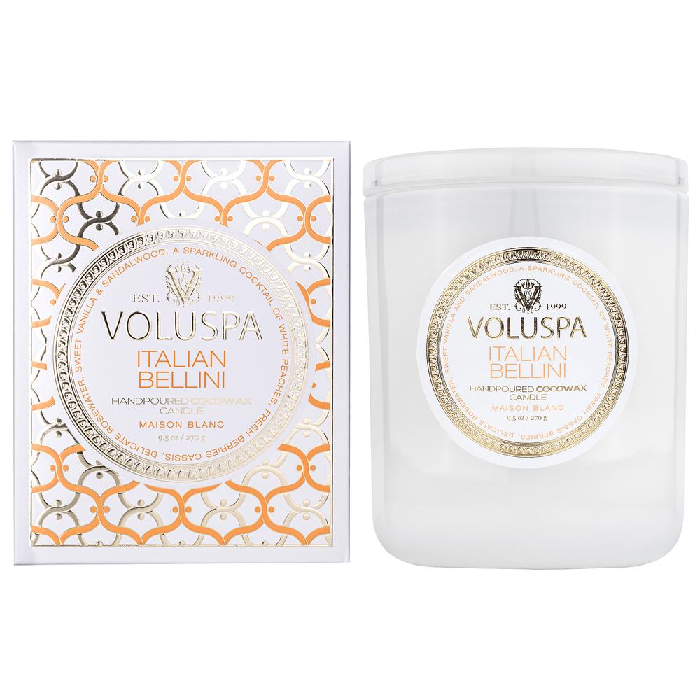 Voluspa Maison Blanc Italian Bellini Classic Candle 9.5oz