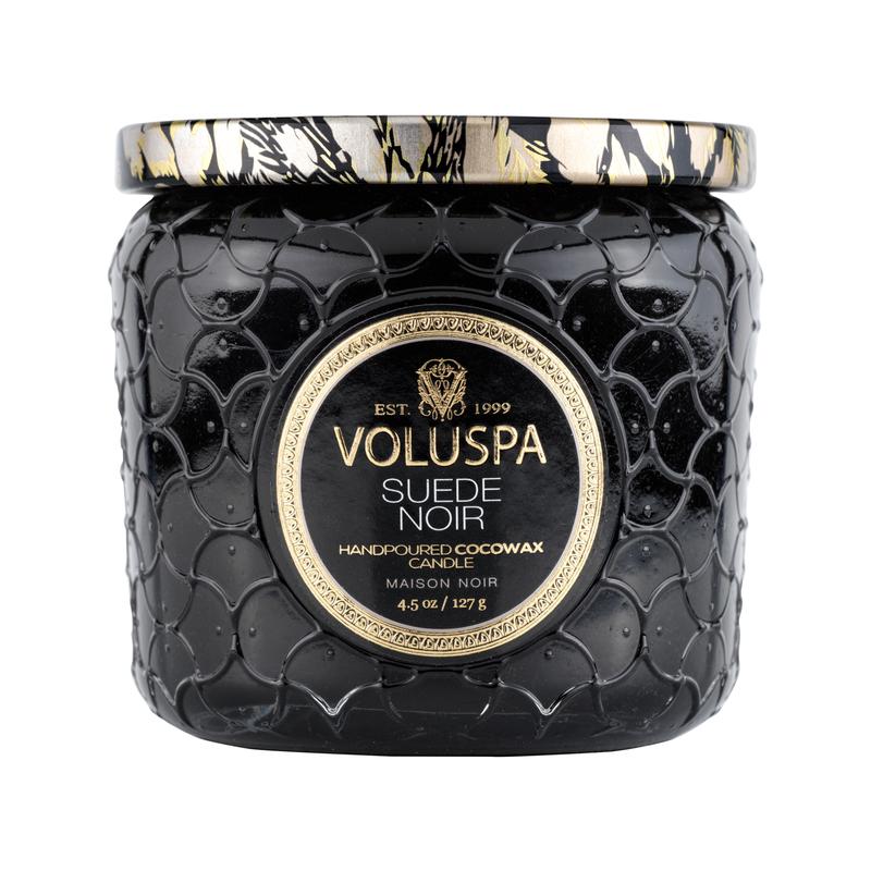 Voluspa Maison Noir Suede Noir Petite Jar Candle 4.5oz