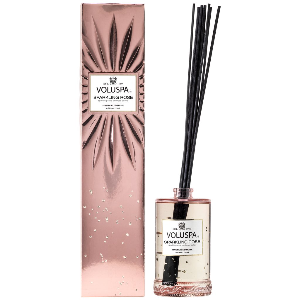 Voluspa Vermeil Sparkling Rose Reed Diffuser