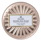 Voluspa Vermeil Sparkling Rose Mini Tin Candle 4.5oz