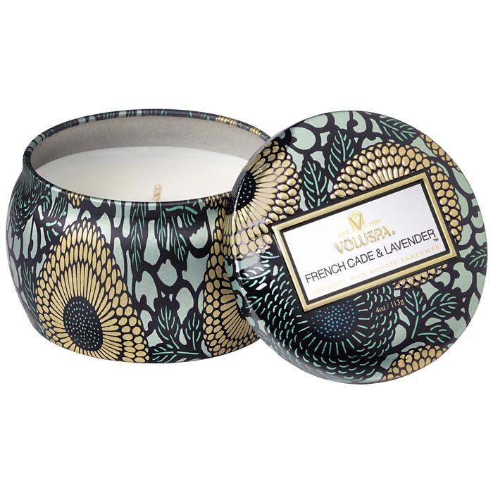 Voluspa Japonica French Cade Lavender Mini Tin Candle 4oz