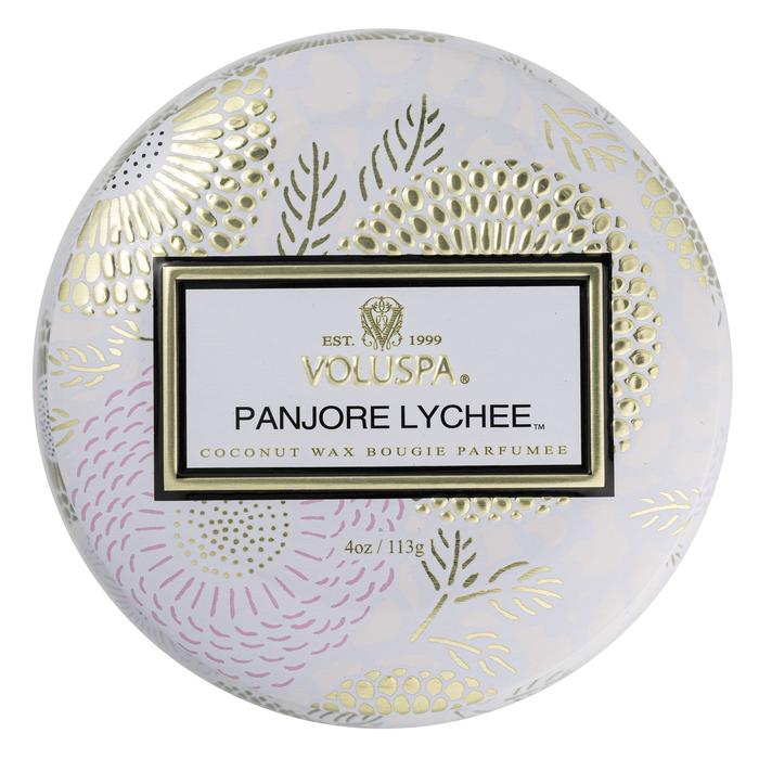 Voluspa Japonica Panjore Lychee Mini Tin Candle 4oz