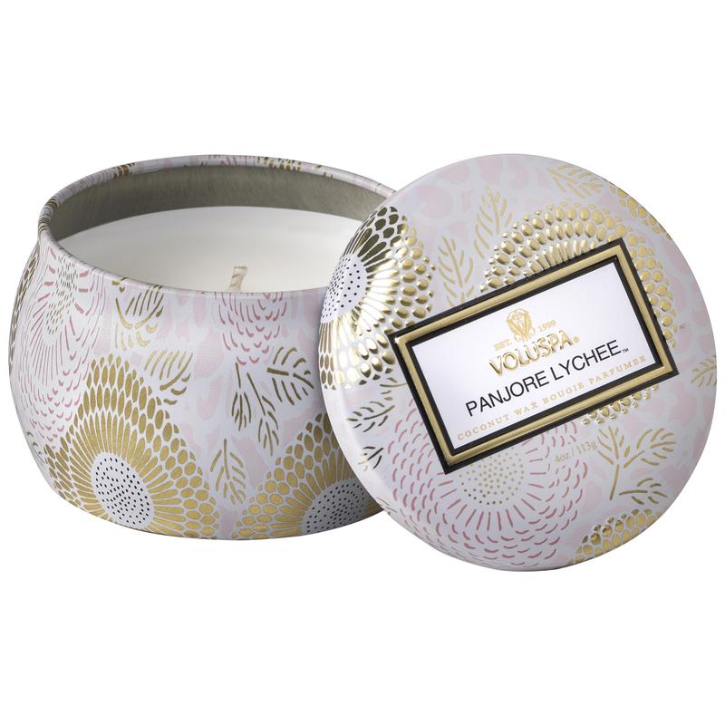 Voluspa Japonica Panjore Lychee Mini Tin Candle 4oz