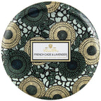 Voluspa Japonica French Cade Lavender 3 Wick Tin Candle 12oz