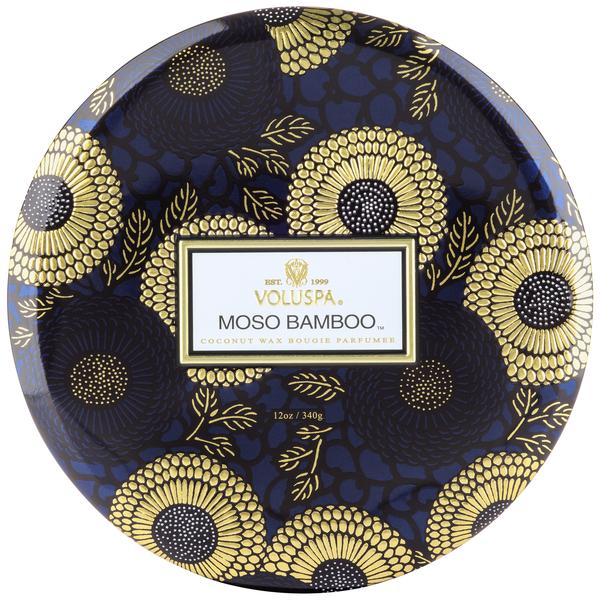 Voluspa Japonica Moso Bamboo 3 Wick Tin Candle 12oz
