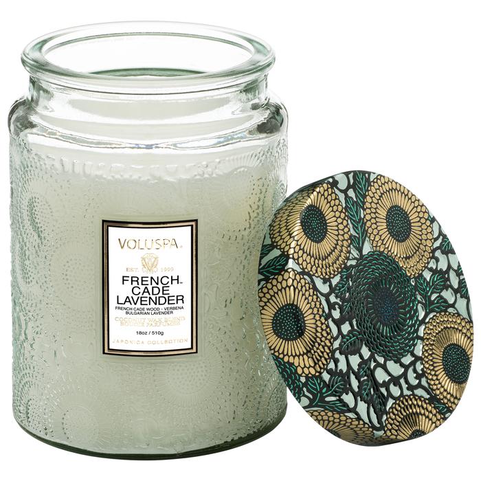 Voluspa Japonica French Cade Lavender Large Jar Candle 18oz
