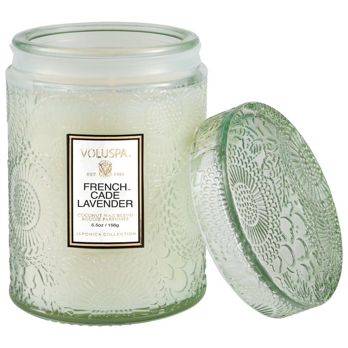Voluspa Japonica French Cade Lavender Small Jar Candle 5.5oz