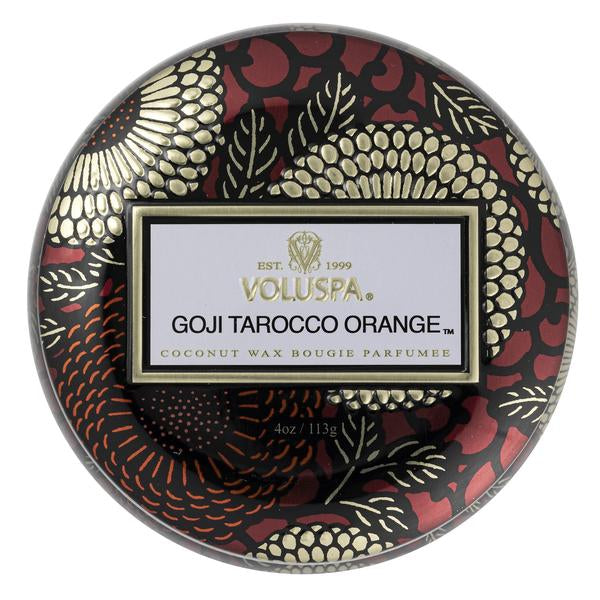 Voluspa Japonica Goji Tarocco Orange Mini Tin Candle 4oz