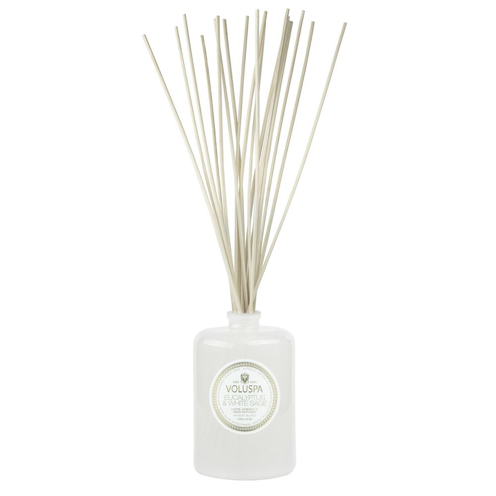 Voluspa Maison Blanc Eucalyptus & White Sage Reed Diffuser