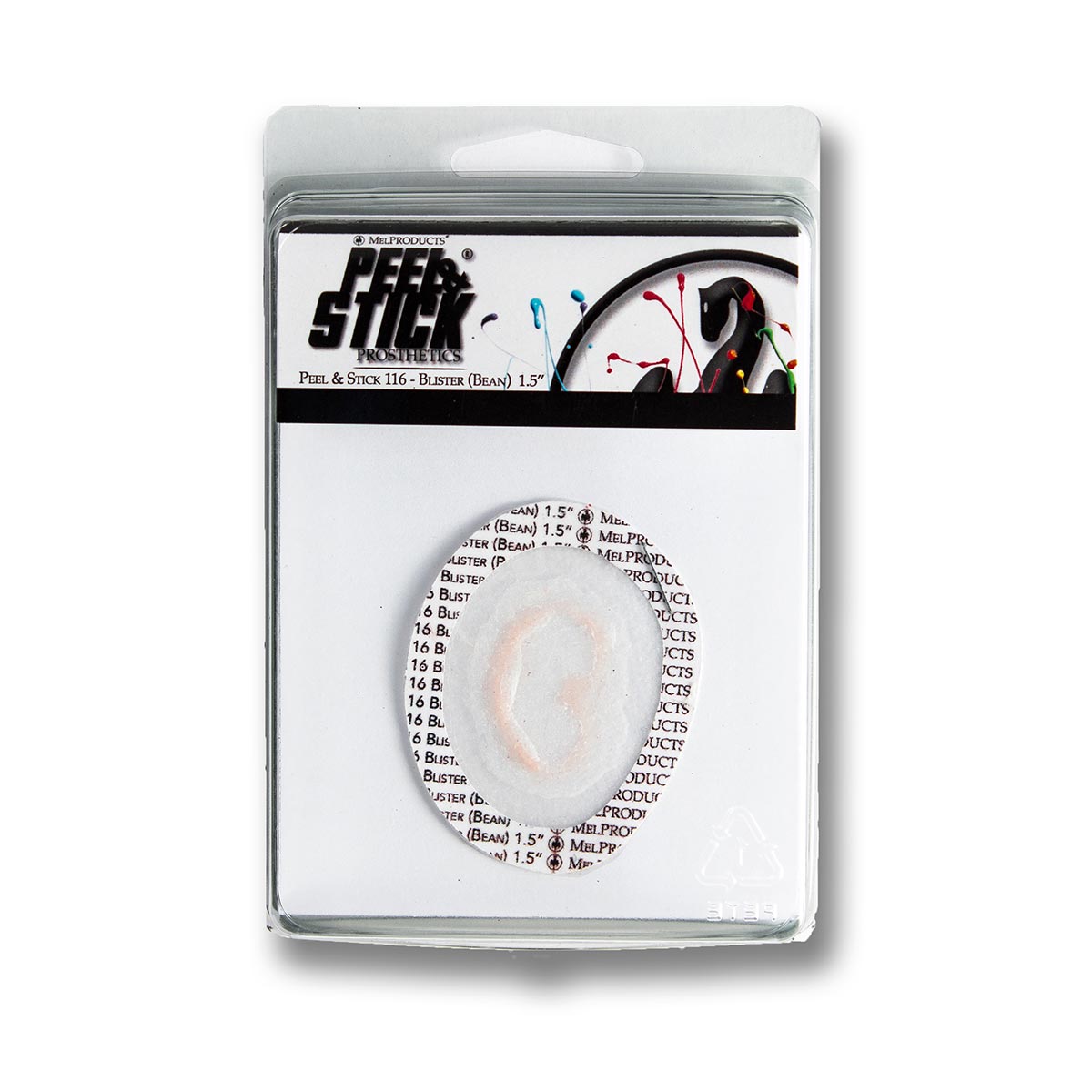 MEL Products Peel & Stick Prosthetics: 116 - Blister (Bean Shape) 1.5in