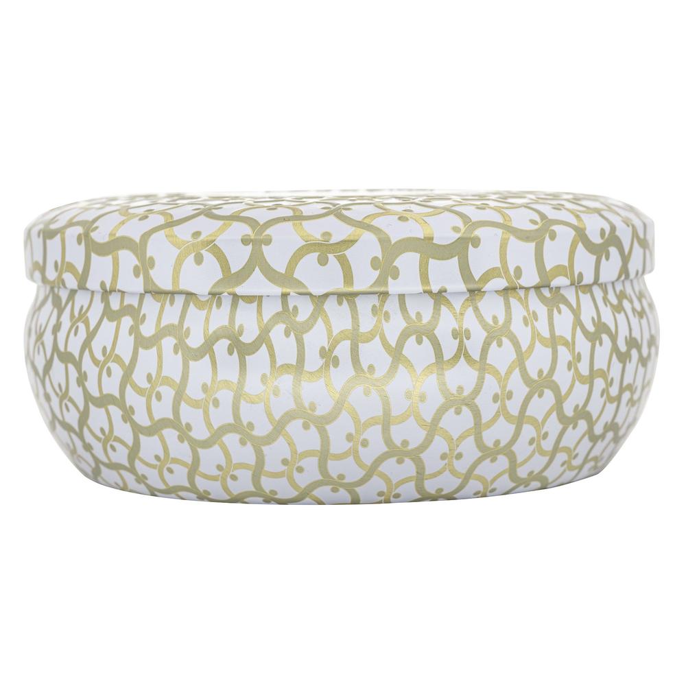 Voluspa Maison Blanc Eucalyptus & White Sage 3 Wick Tin Candle 12oz