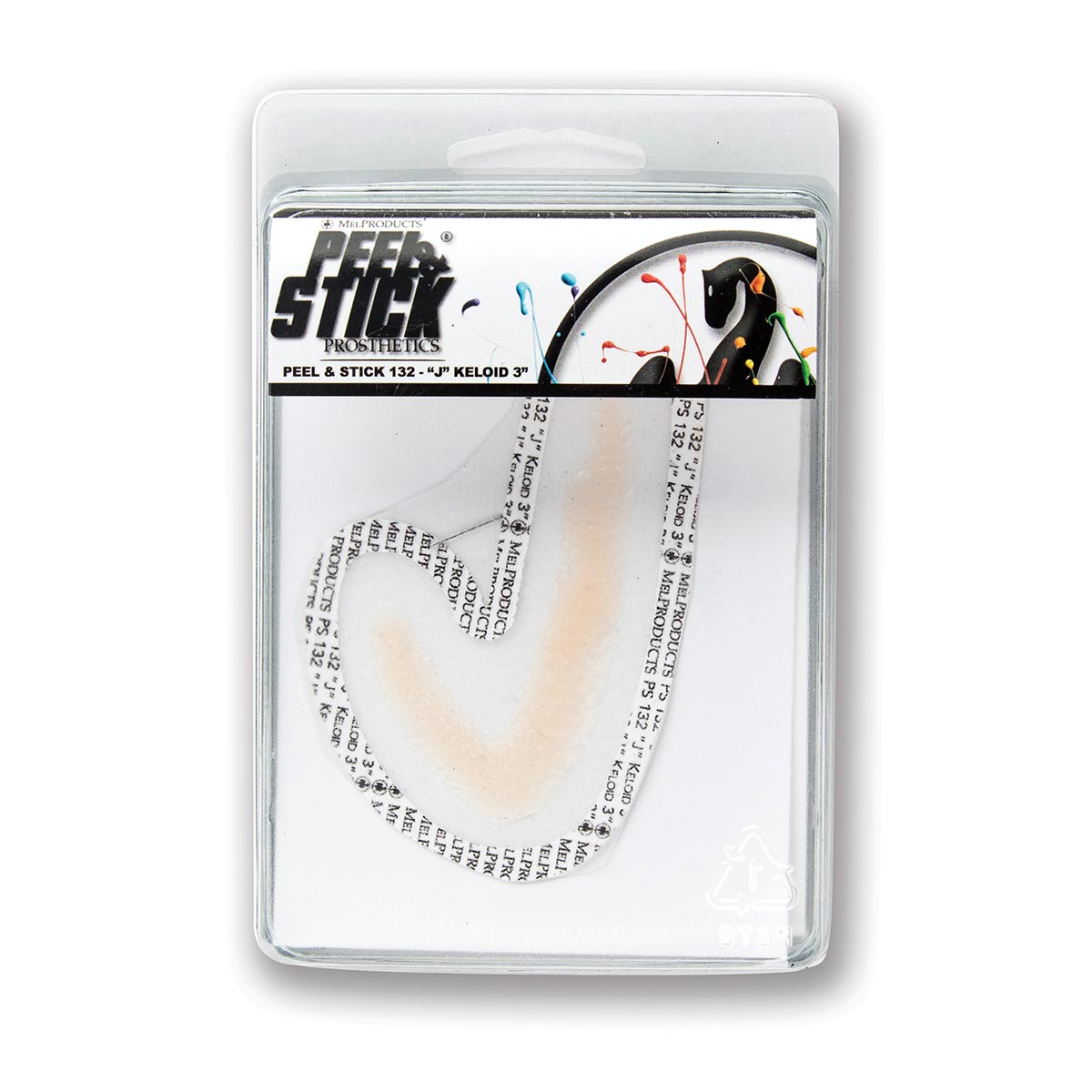 MEL Products Peel & Stick Prosthetics: 132 - J Keloid 3in