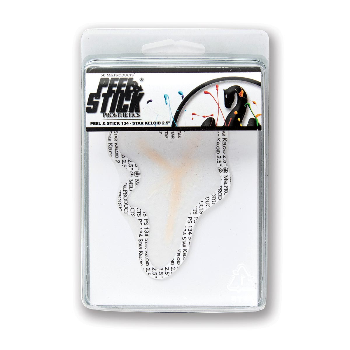MEL Products Peel & Stick Prosthetics: 134 - Star Keloid 2.5in