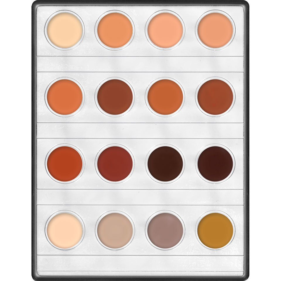 Kryolan Professional 1006 Supracolor Mini-Palette 16 Colors - 24
