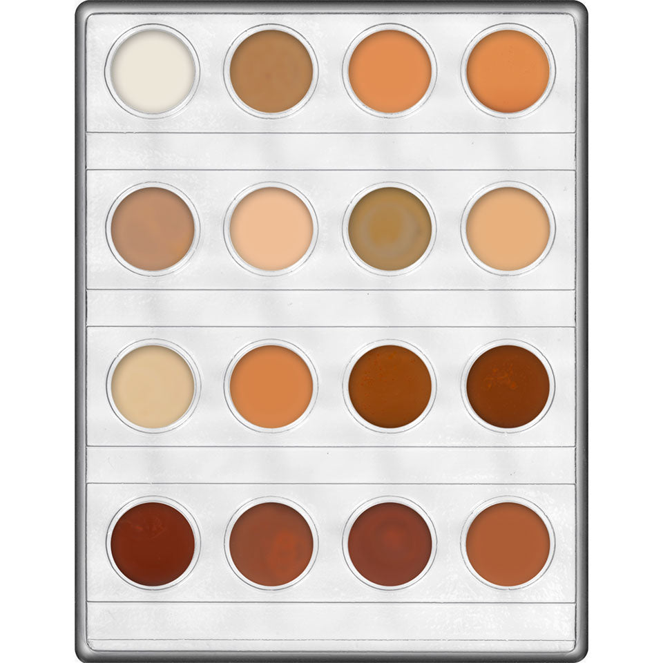Kryolan Professional 1006 Supracolor Mini-Palette 16 Colors - 6