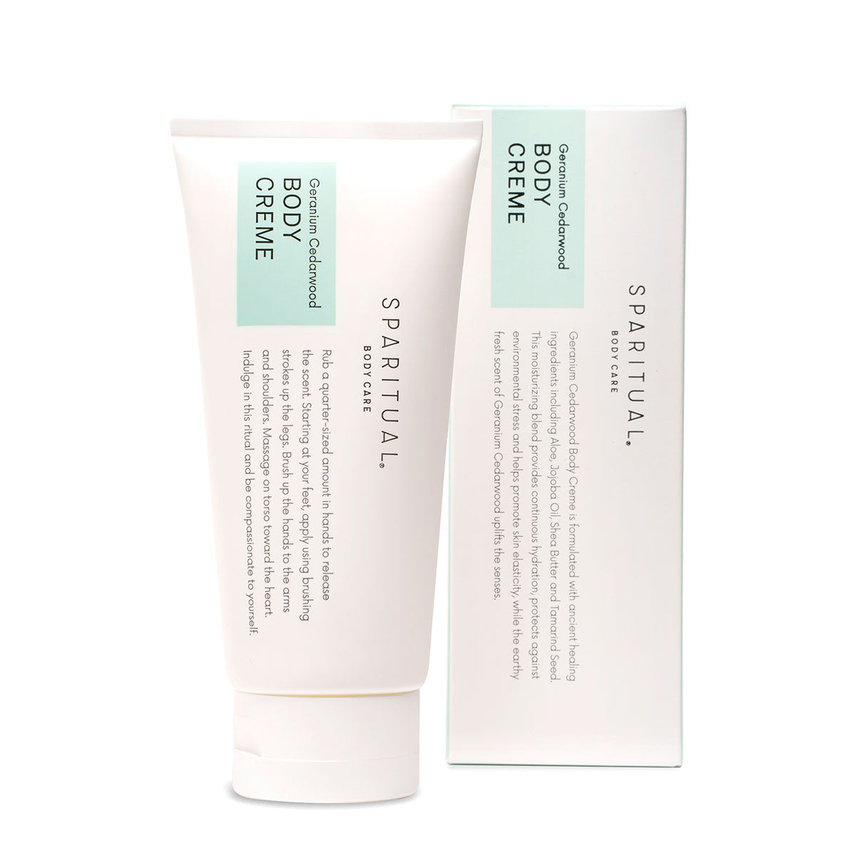 SPARITUAL Slow Beauty ® Body Creme Geranium Cedarwood 6oz