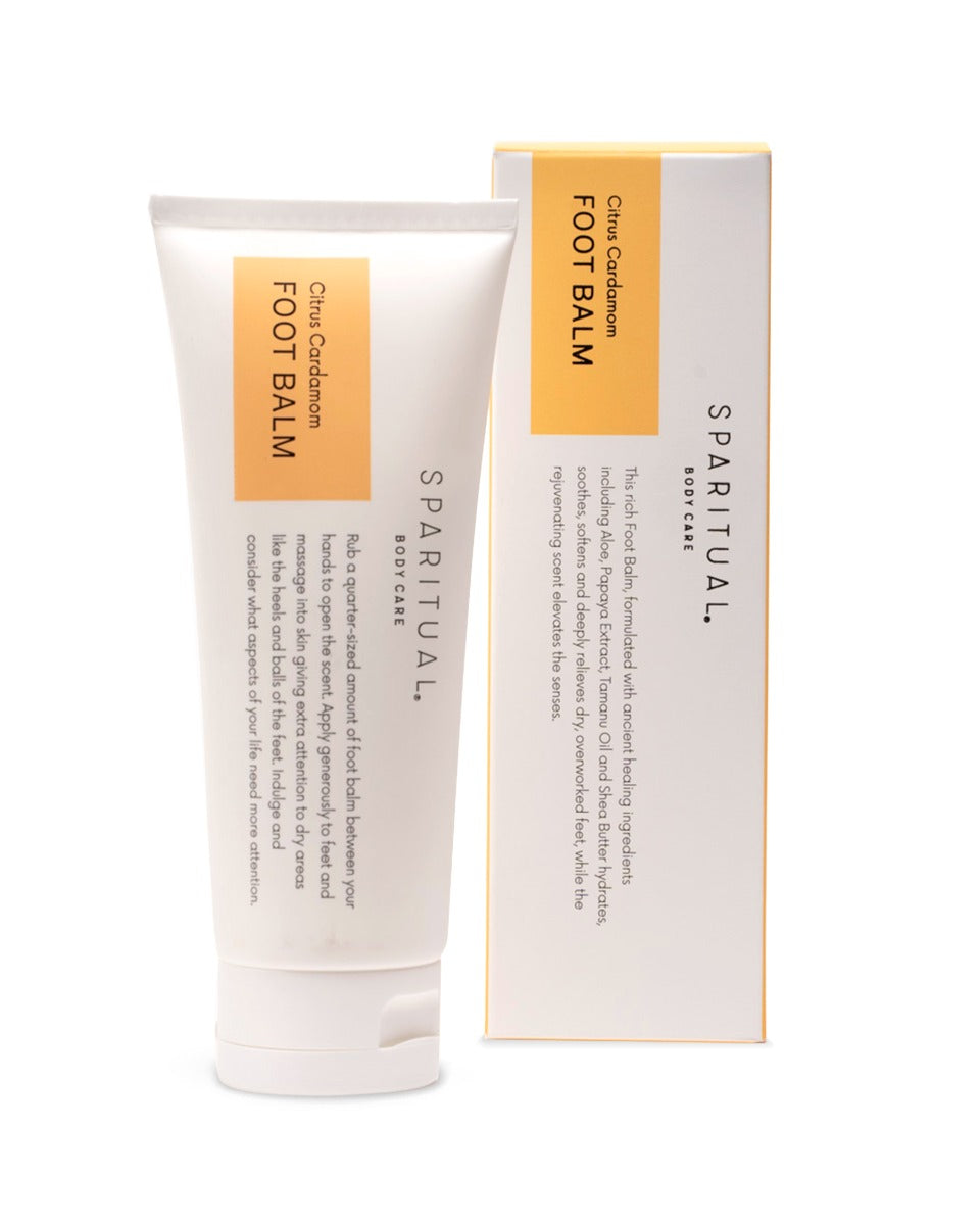 SPARITUAL Slow Beauty® Foot Balm Citrus Cardamom 3.4oz
